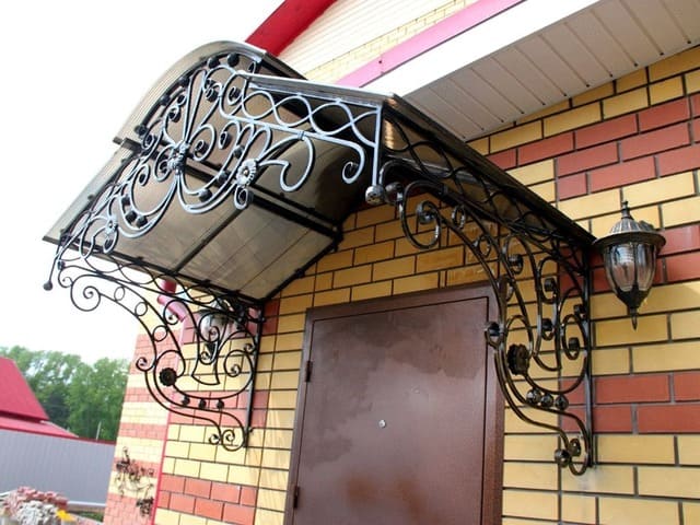 кованые и сварные козырьки Люберцы